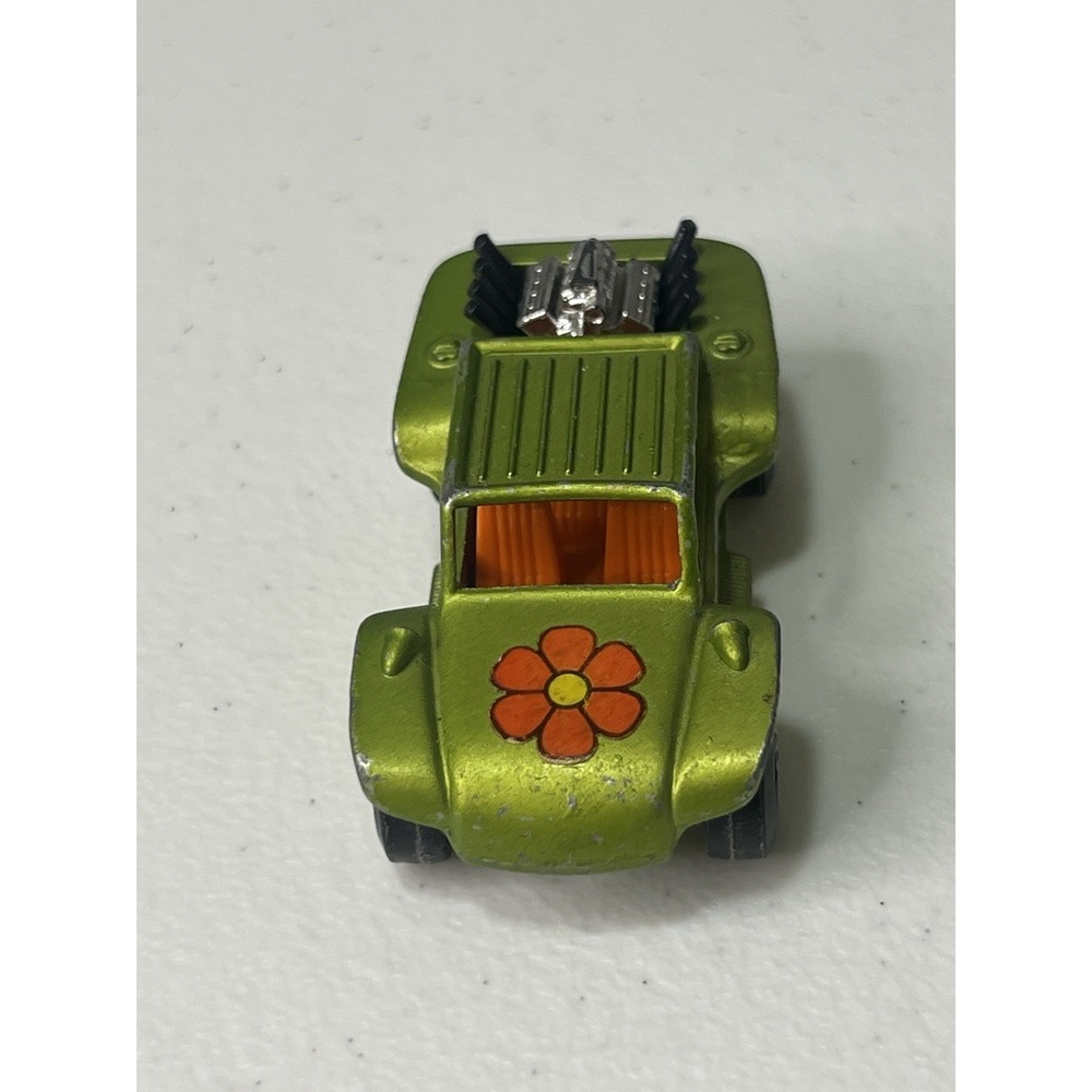 Vintage 1971 Matchbox #13 Lesney Baja Buggy‎ Superfast Green Orange